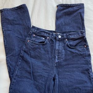 Aritzia Joni High Rise Loose Jeans in Faded Black